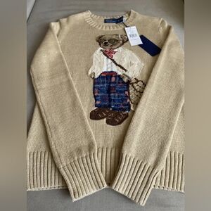 Polo Ralph Lauren Women's Teddy Bear Cream Beige Sweater (XS)